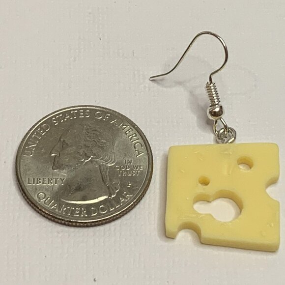 Cheese Earring, Gift Idea, Funny Food, Chef Earring, Cooking Earring, Novelty - Picture 5 of 5